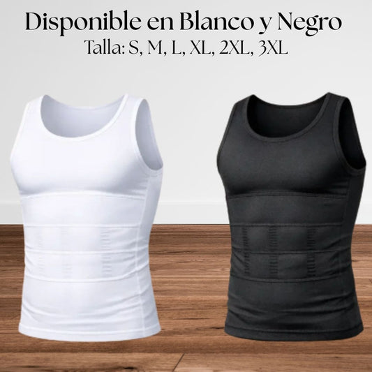 Cool Trendys BLANCO / 3XL Compressfit - Camisa moldeadora para hombre💯🤩- No mas Barriga✅