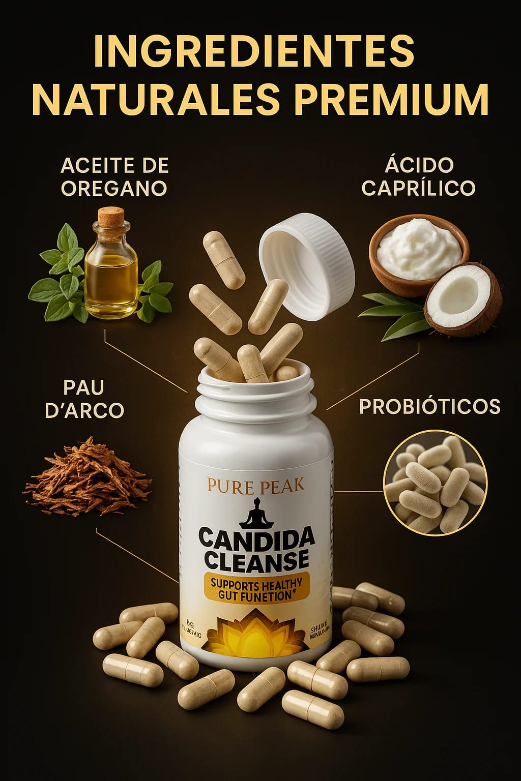 Cool Trendys SUPPLEMENT CANDIDA CLEANSE®-LIMPIEZA INTERNA Y EQUILIBRIO NATURAL