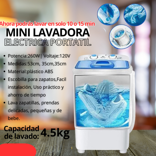 MINI LAVADORA PORTATIL 2024👟👕