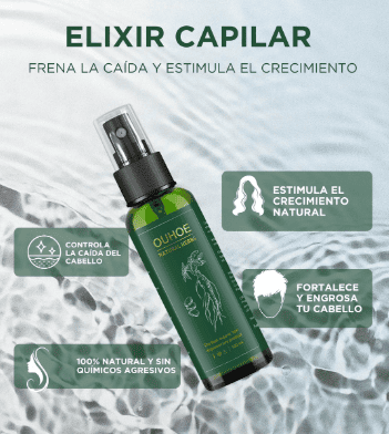 Cool Trendys Belleza Elixir Capilar - Controla la Caída y Estimula el Crecimiento Natural del Cabello