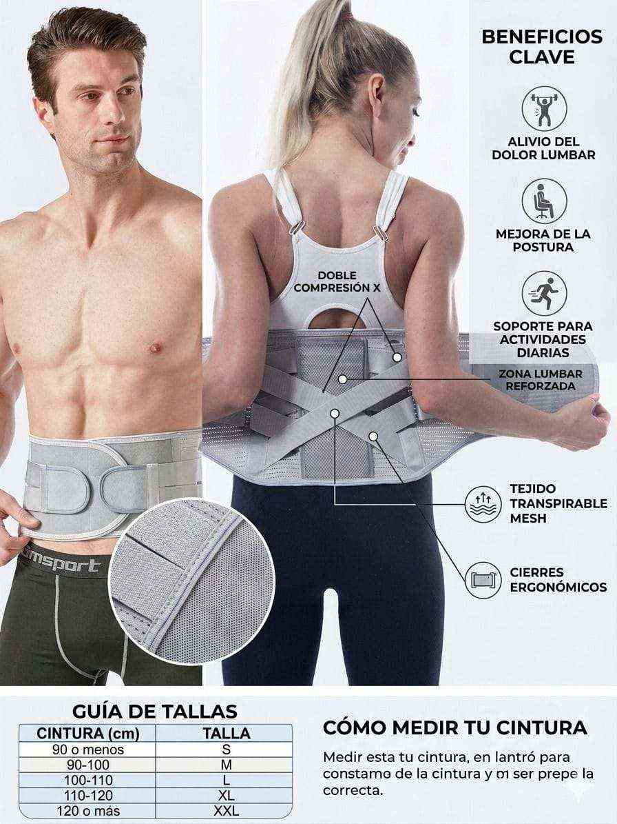 Cool Trendys Bienestar Faja LumbarMAX- Alivio de dolor ciático y lumbar✅