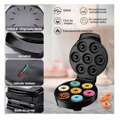 Cool Trendys Cocina, Camping, Piñateria MAQUINA PARA HACER 7 MINI DONA ROSQUILLA