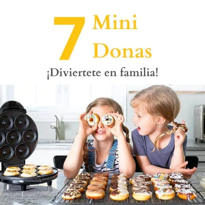 Cool Trendys Cocina, Camping, Piñateria Negro MAQUINA PARA HACER 7 MINI DONA ROSQUILLA