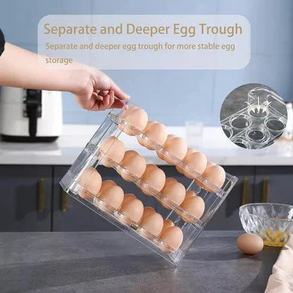 Cool Trendys Cocina Organizador de huevos™️3 Niveles x 30 Unds