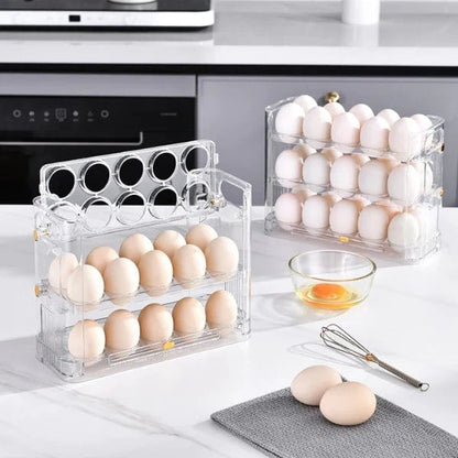 Cool Trendys Cocina Organizador de huevos™️3 Niveles x 30 Unds