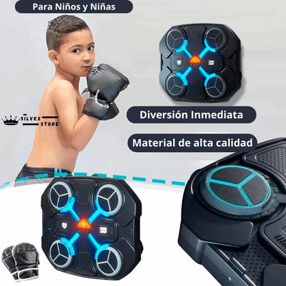 Cool Trendys Deportes MAQUINA DE BOXEO🥊 MUSICAL INALAMBRICA