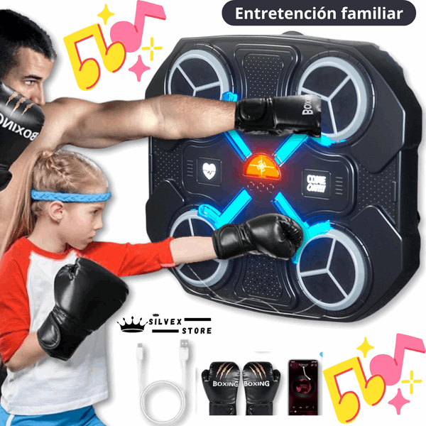 Cool Trendys Deportes MAQUINA DE BOXEO🥊 MUSICAL INALAMBRICA