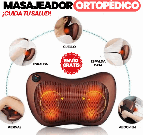 Cool Trendys General MasajeGo™ – Cojín Masajeador con Calor | Relájate en Casa, Oficina o Auto
