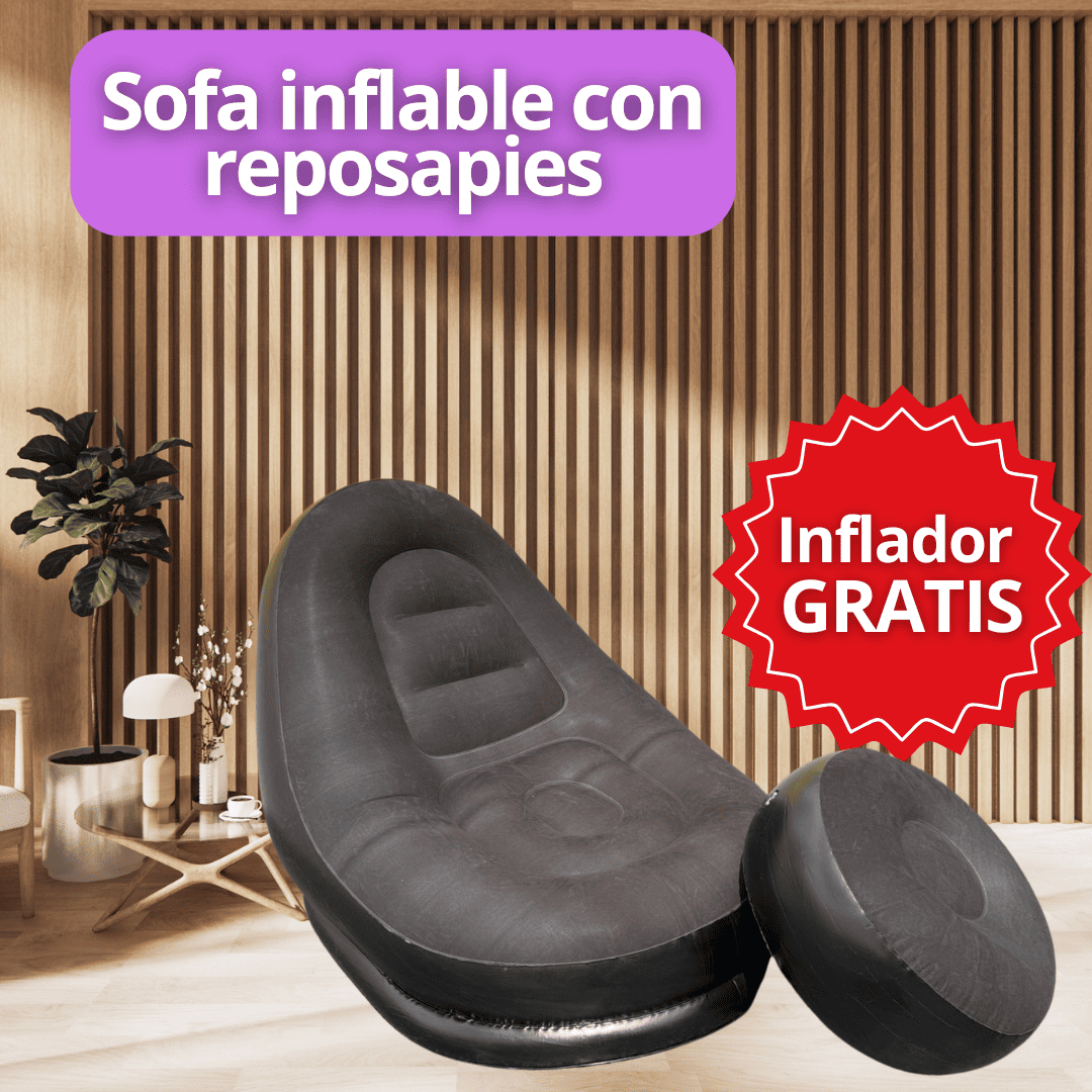 Cool Trendys Hogar NEGRO airlounge™sillon infable