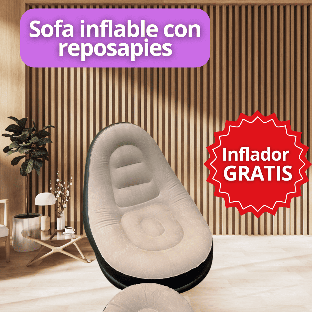 Cool Trendys Hogar NEGRO CON BAIGE airlounge™sillon infable