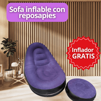 Cool Trendys Hogar NEGRO CON MORADO airlounge™sillon infable
