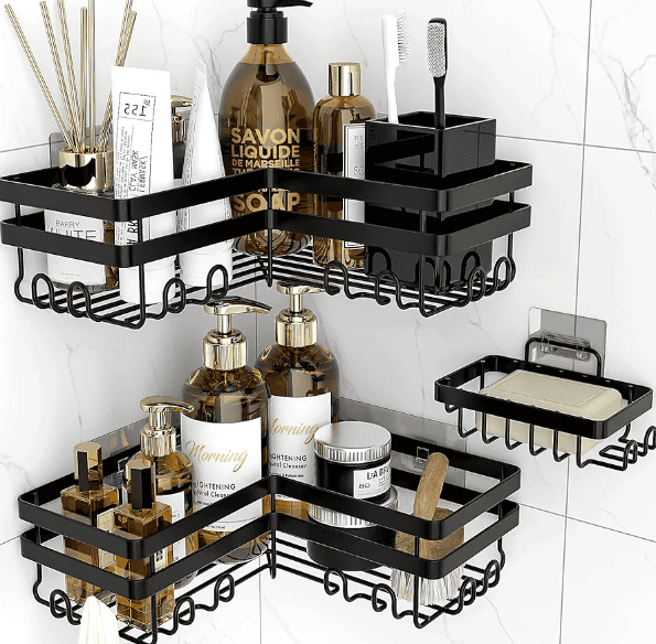 Cool Trendys Hogar organizador de ducha esquinero 3 piezas💦 wringer®️