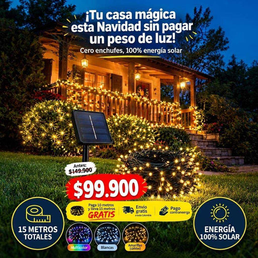 Cool Trendys Luces solares Pague 10 metros y lleva 15 metros