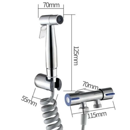 Cool Trendys Plateado AquaPro™ Llave Rociadora para Baño💦