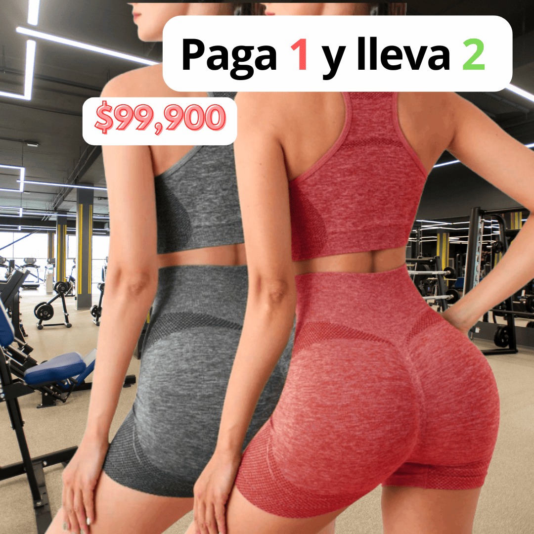 Cool Trendys Rojo Conjunto FitCurve®️ paga 1 y lleva 2 🤩